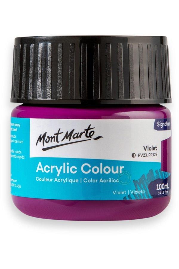 Mont marte MM Akrilik Renkli Boya Signature 100ml - Violet - Image 1