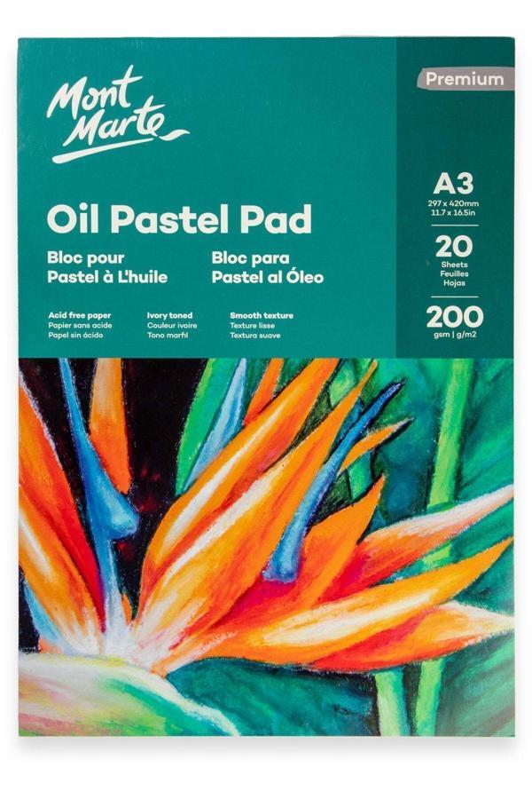 Mont marte MM Yağlı Pastel Ped Premium 200gr A3 20 Sayfa - Image 1