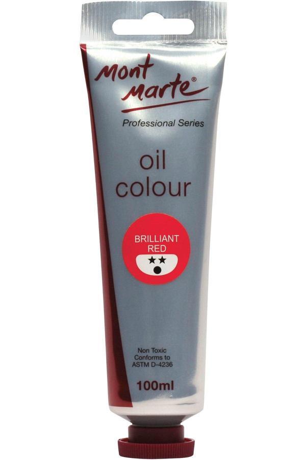 Mont marte MM Yağlı Boya 100ml - Brilliant Red - Image 1