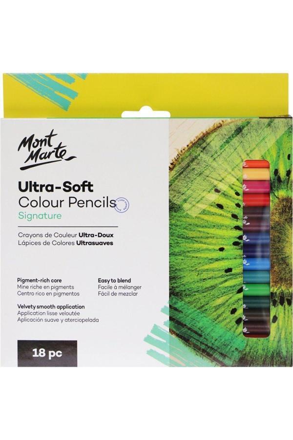 Mont marte MM Ultra Yumuşak Renkli Kalemler 18'li Signature - Image 1
