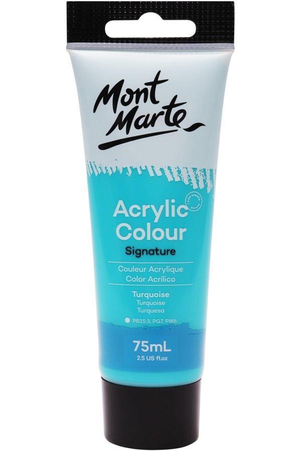 Mont marte MM Akrilik Renkli Boya Signature 75ml - Turquoise - Image 1