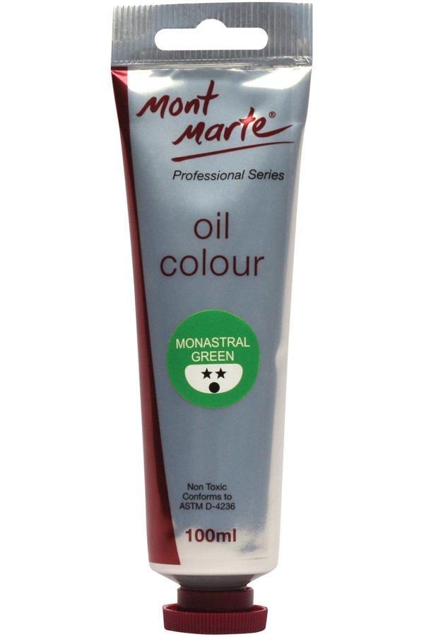 Mont marte MM Yağlı Boya 100mls - Monastral Green - Image 1