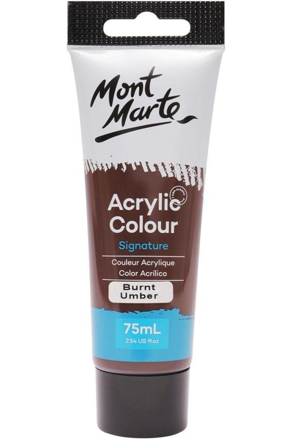 Mont marte MM Akrilik Renkli Boya Signature 75ml - Burnt Umber - Image 1