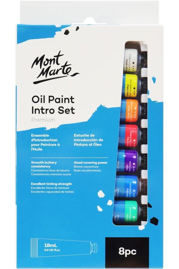 Mont marte MM Yağlı Boya Giriş Seti 8 x 18ml- Premium - Image 1