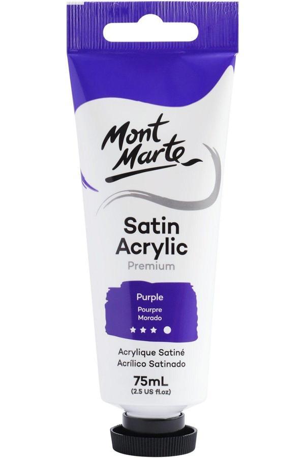 Mont marte MM Premium Saten Akrilik 75ml - Purple - Image 1