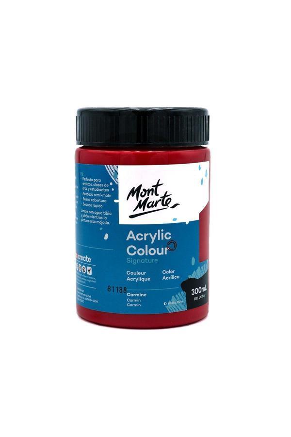 Mont marte MM Akrilik Renkli Boya Signature 300ml - Carmine - Image 1
