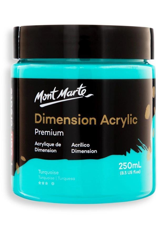 Mont marte MM Premium Dimension Akrilik 250ml - Turquoise - Image 1