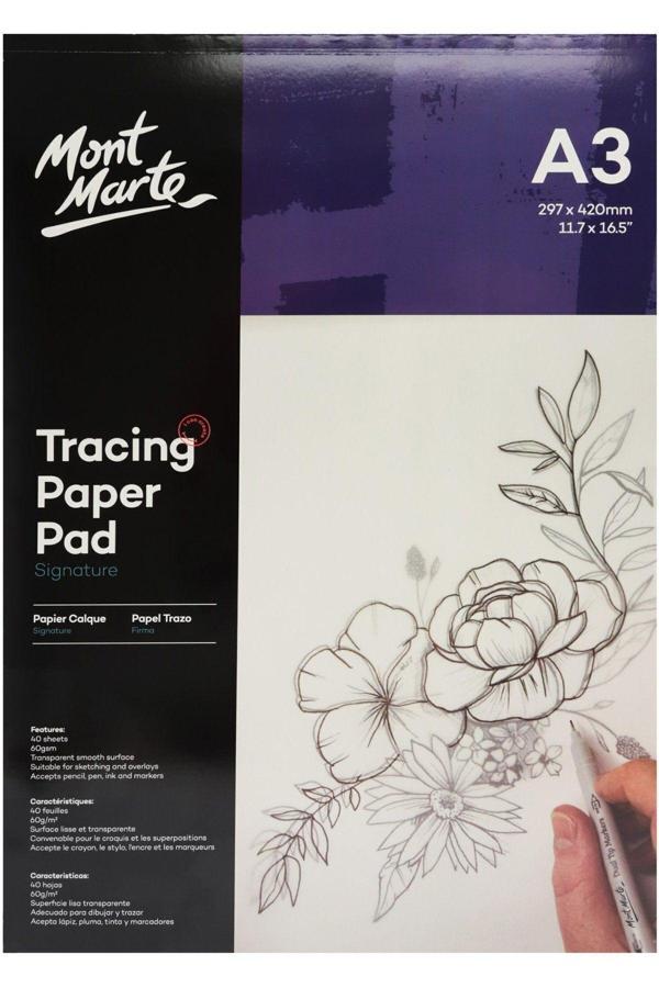 Mont marte MM Aydınger Kağıdı Pedi Signature 60gr A3 40 yaprak - Image 1