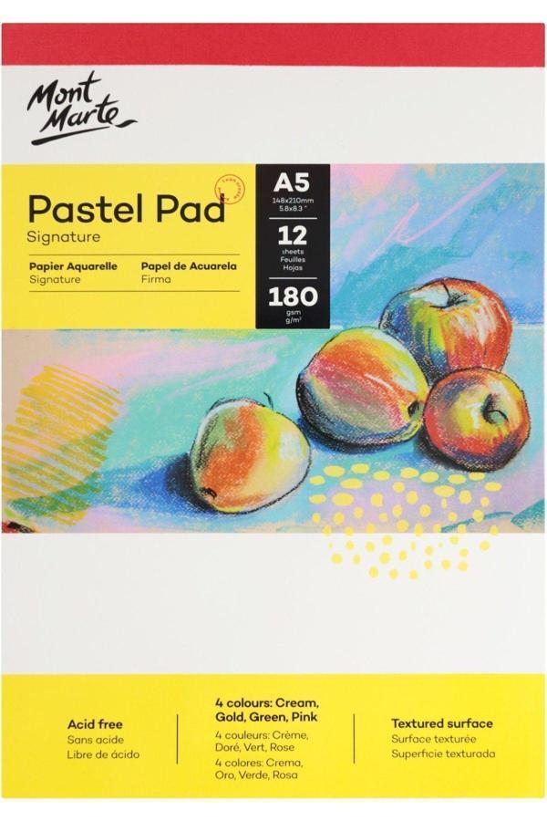 Mont marte MM Pastel Pad Asitsiz 4 renkli Signature 180gr A5 - Image 1