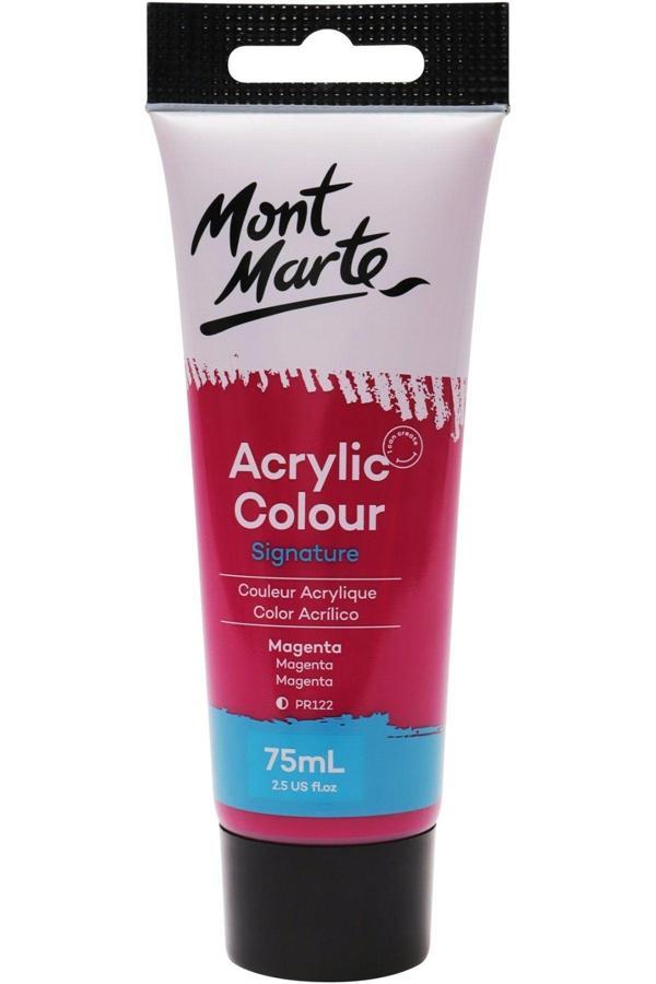 Mont marte MM Akrilik Renkli Boya Signature 75ml - Magenta - Image 1