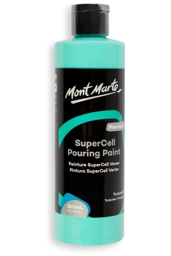 Mont marte MM SuperCell Dökme Akrilik Boya Premium 240ml - Turquoise - Image 1
