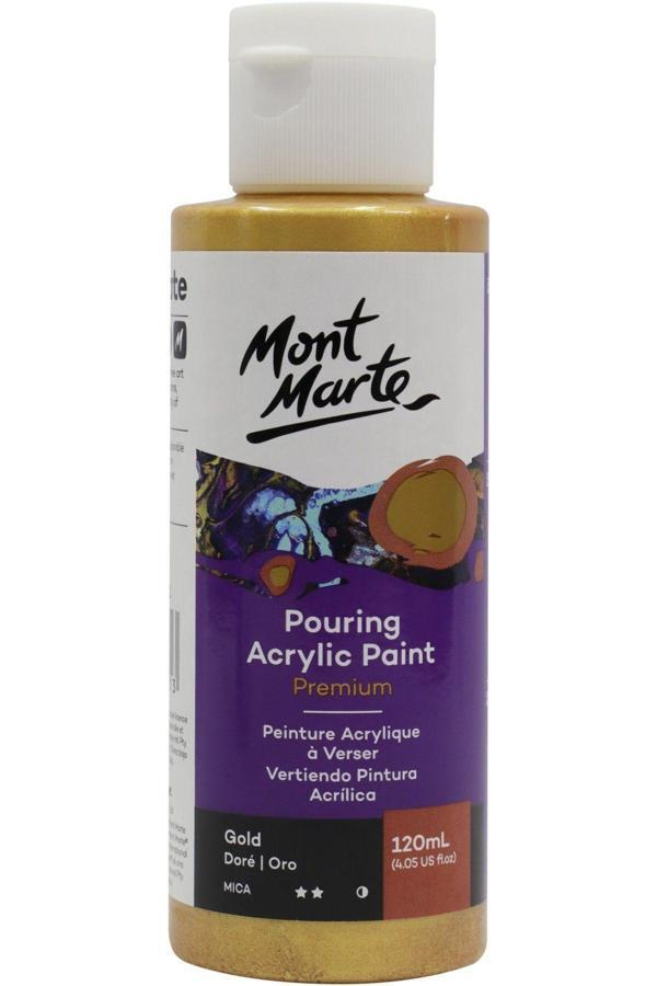 Mont marte MM Dökme Akrilik Boya 120ml Premium - Gold - Image 1