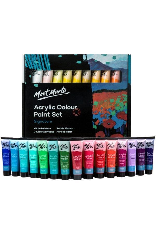Mont marte MM Akrilik Renkli Boya Seti 36 x 36ml- Signature - Image 1