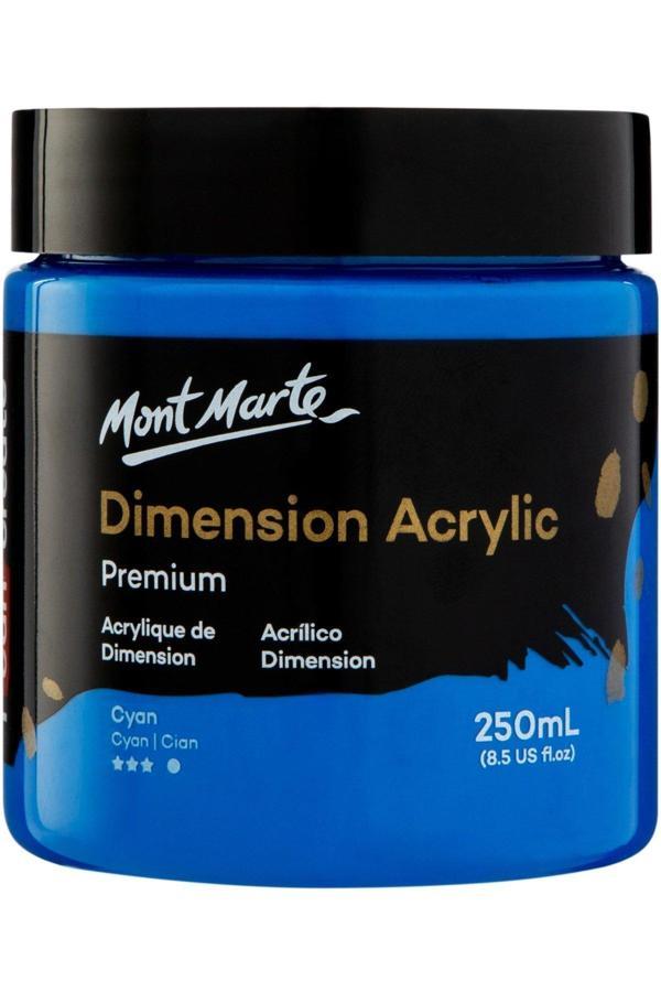Mont marte MM Premium Dimension Akrilik 250ml - Cyan Blue - Image 1