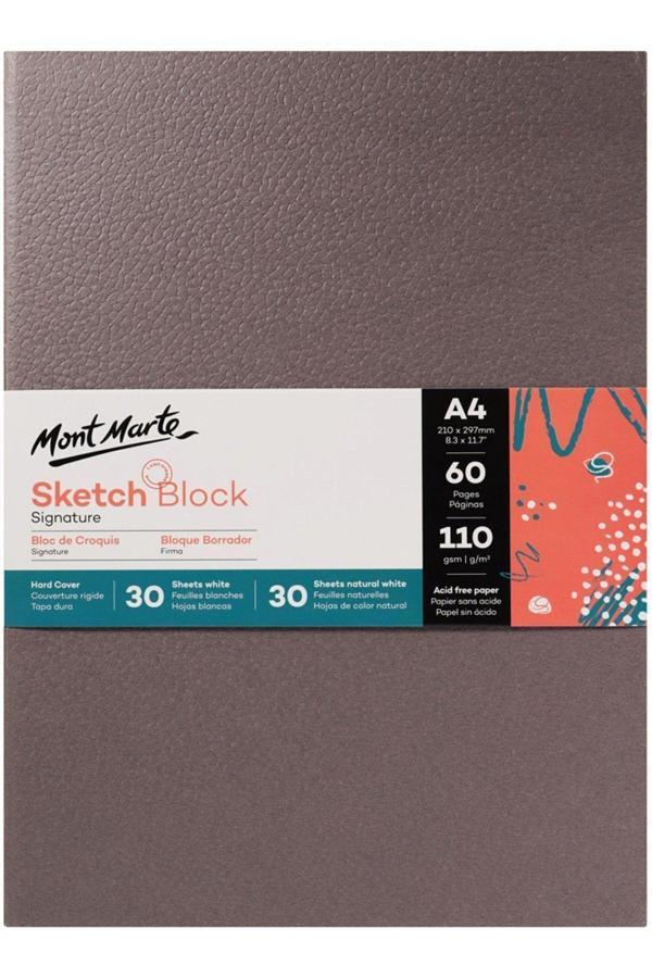Mont marte MM Eskiz Blok Sert Kapak Signature A4 60 Sayfa - Image 1