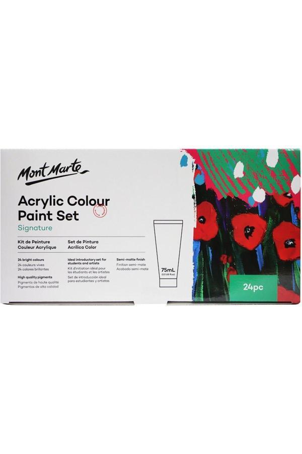 Mont marte MM Akrilik Renkli Boya Seti 24 Parça x 75 ml - Image 1
