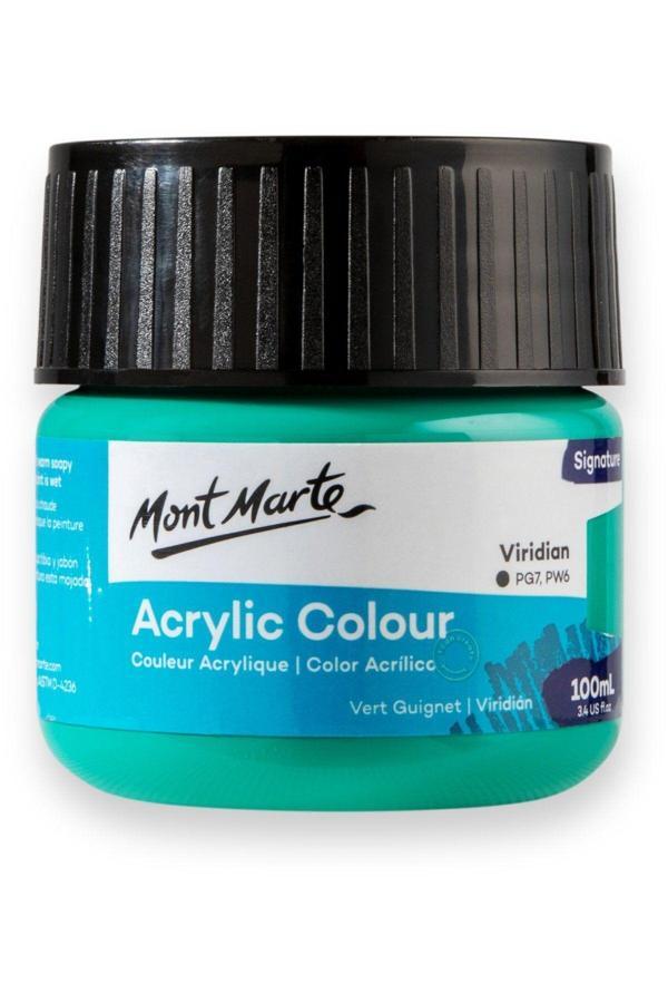 Mont marte MM Akrilik Renkli Boya Signature 100ml - Viridian - Image 1