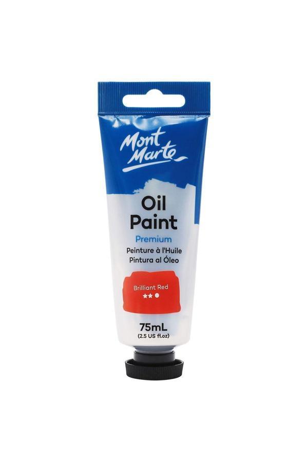 Mont marte MM Premium Yağlı Boya 75ml - Brilliant Red - Image 1