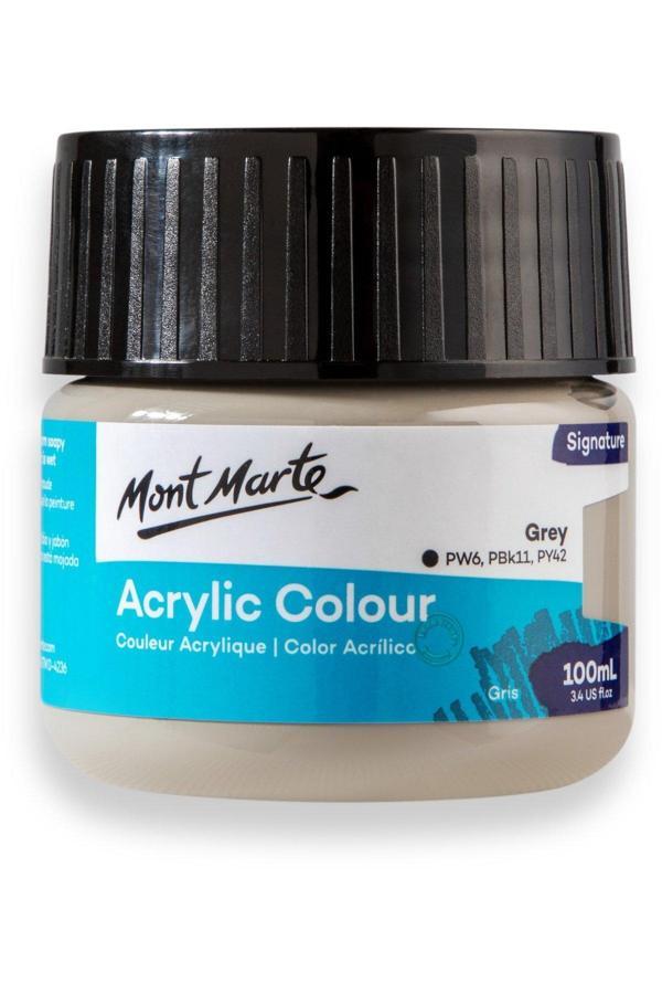 Mont marte MM Akrilik Renkli Boya Signature 100ml - Grey - Image 1