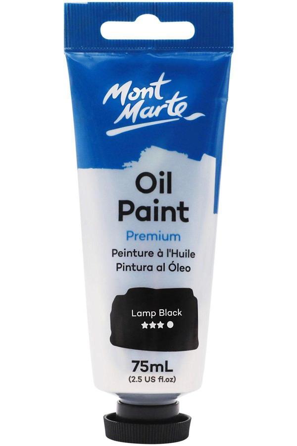 Mont marte MM Premium Yağlı Boya 75ml - Lamp Black - Image 1