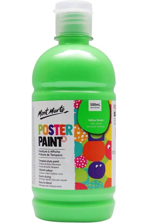 Mont marte MM Poster Boyası 500ml - Yellow Green - Image 1