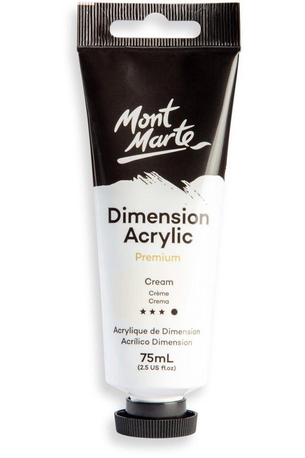 Mont marte MM Premium Dimension Akrilik 75ml - Cream - Image 1