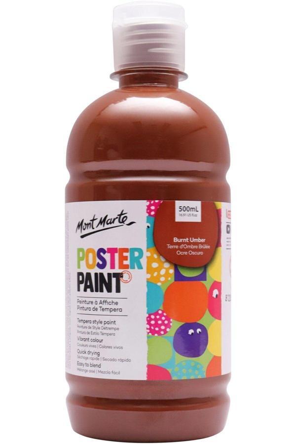 Mont marte MM Poster Boyası 500ml - Burnt Umber - Image 1