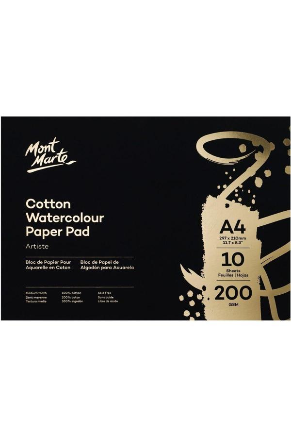 Mont marte MM Pamuk Suluboya Kağıdı Artiste 200gr A5 10 Sayfa - Image 1