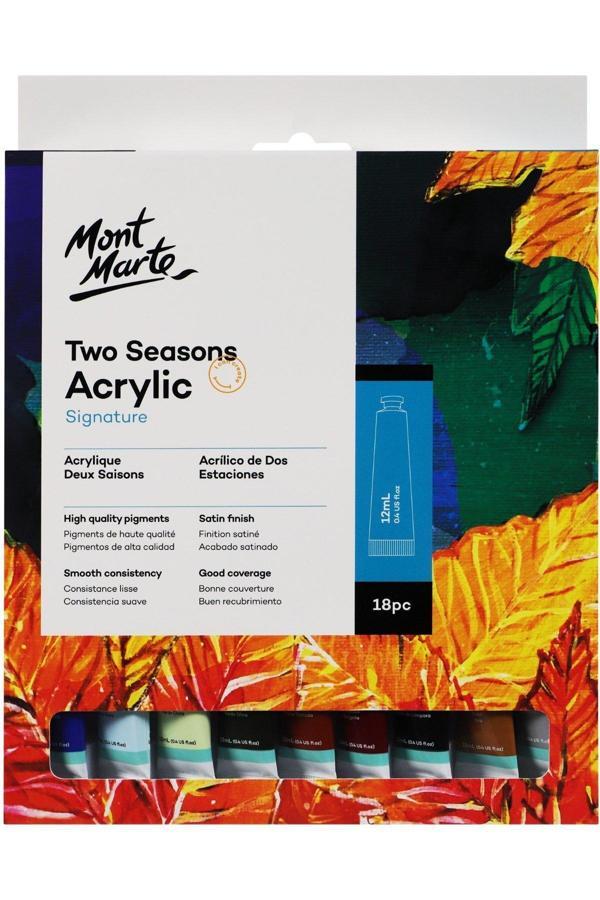 Mont marte MM İki Mevsim Akrilik 18 x 12ml - Image 1