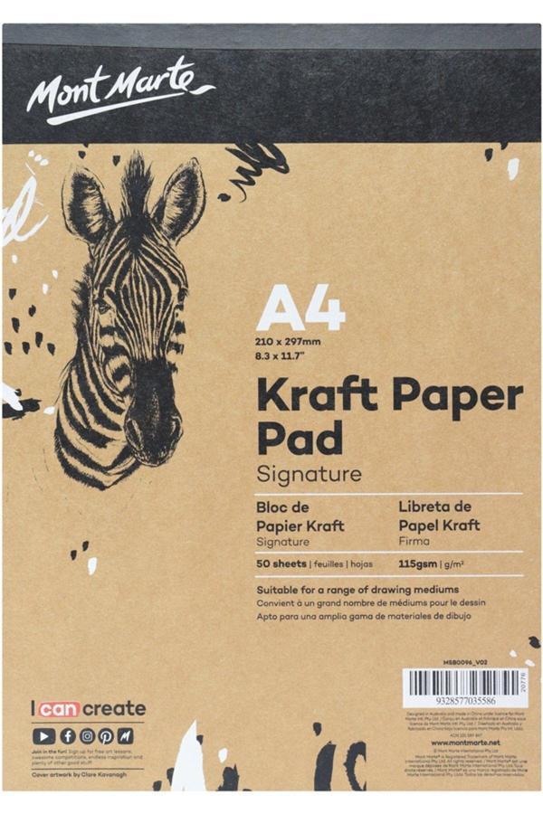 Mont marte MM Kraft Kağıt Ped Signature A4 50 Yaprak - Image 1