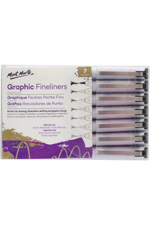 Mont marte MM Grafik Fineliner Seti 7'li Premium - Image 1