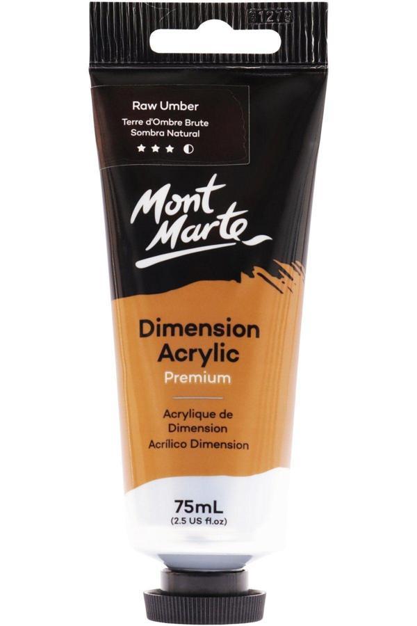 Mont marte MM Premium Dimension Akrilik 75ml - Raw Umber - Image 1