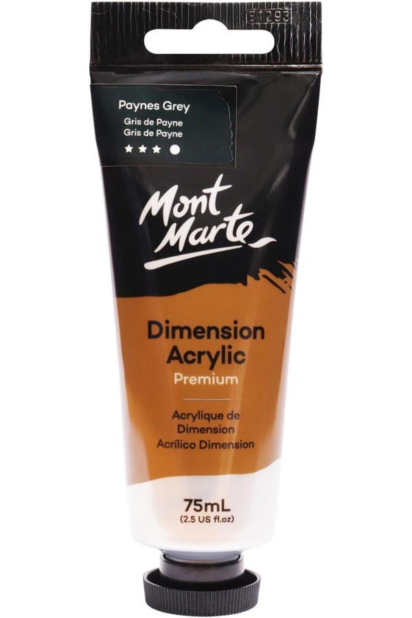 Mont marte MM Premium Dimension Akrilik 75ml - Paynes Greey - Image 1