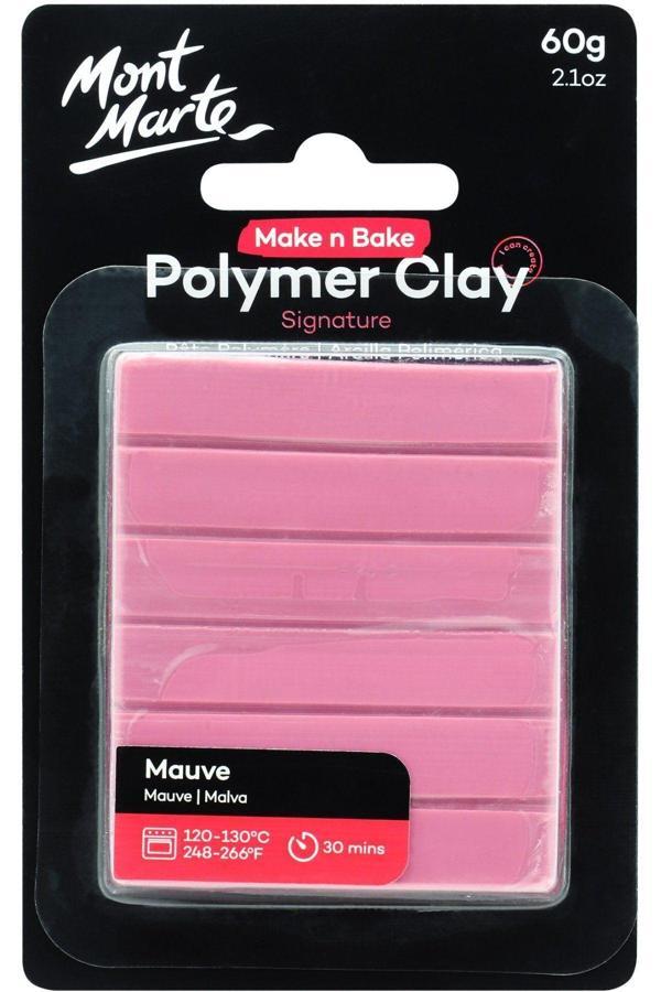 Mont marte MM Make n Bake Polimer Kil Signature 60g - Mauve - Image 1