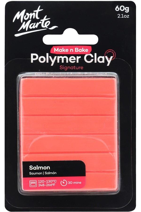 Mont marte Make n Bake Polimer Kil Signature 60g - Salmon - Image 1