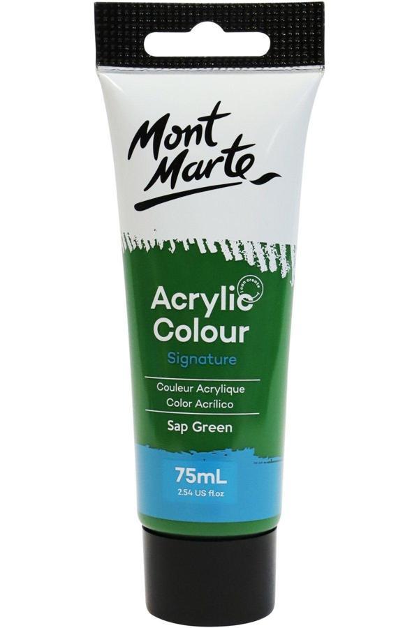 Mont marte MM Akrilik Renkli Boya Signature 75ml - Sap Green - Image 1