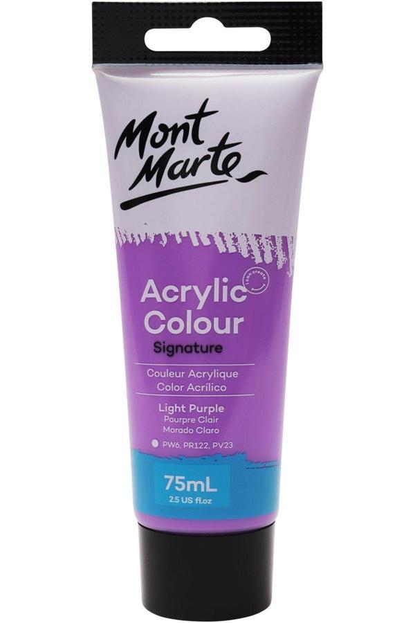 Mont marte MM Akrilik Renkli Boya Signature 75ml - Light Purple - Image 1