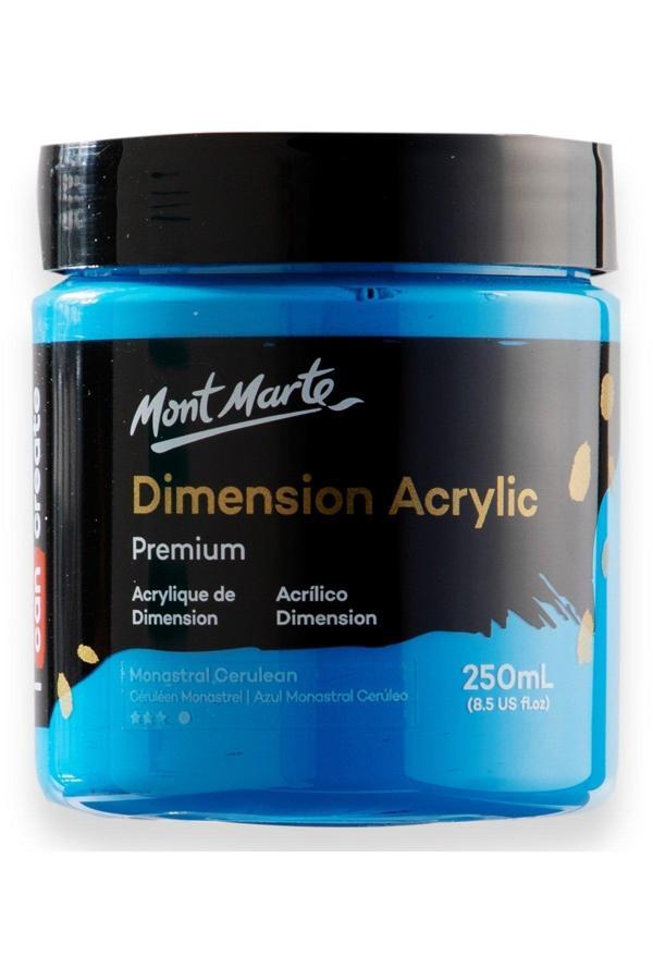 Mont marte MM Premium Dimension Akrilik 250ml - Monastral Cerulean - Image 1