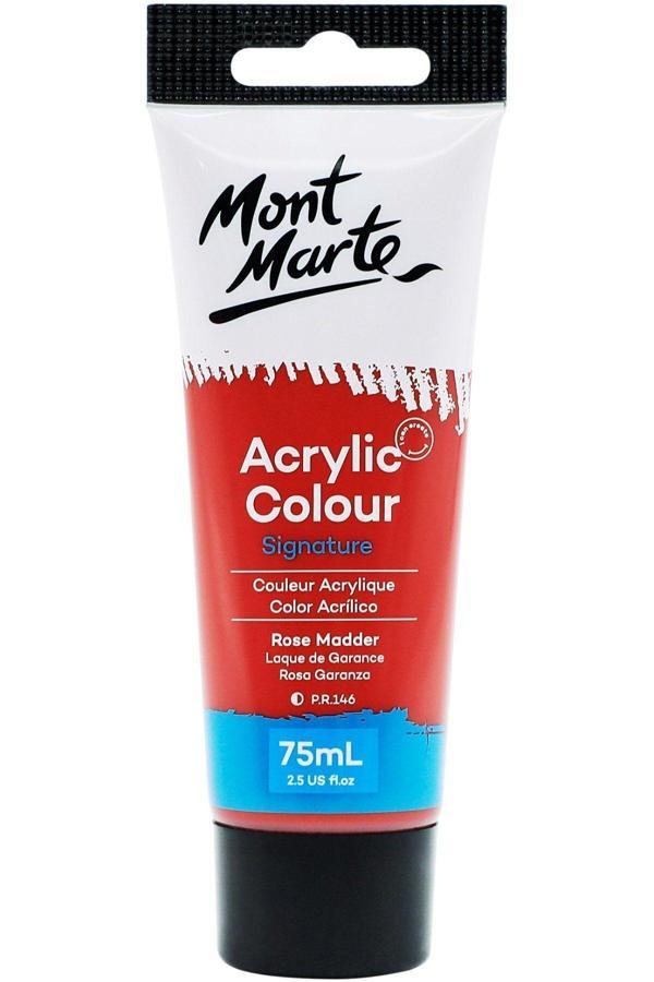 Mont marte MM Akrilik Renkli Boya Signature 75ml - Rose Madder - Image 1