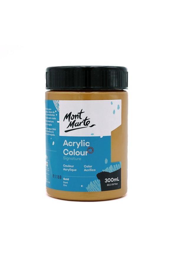 Mont marte MM Akrilik Renkli Boya Signature 300ml - Gold - Image 1