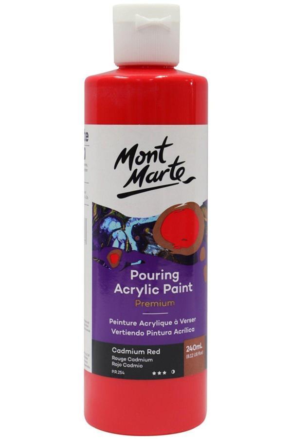 Mont marte MM Dökme Akrilik Boya Premium 240ml - Cadmium Red - Image 1