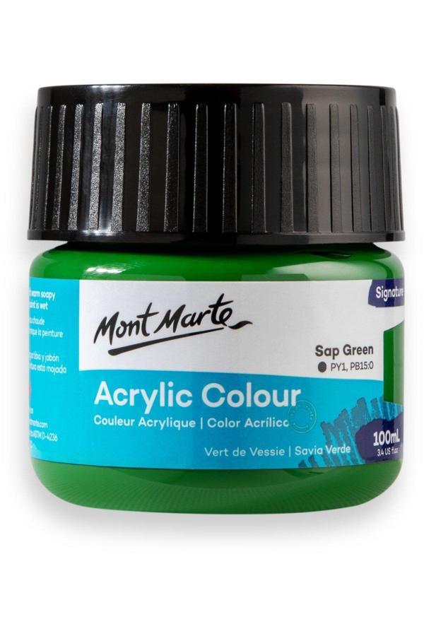 Mont marte MM Akrilik Renkli Boya Signature 100ml - Sap Green - Image 1