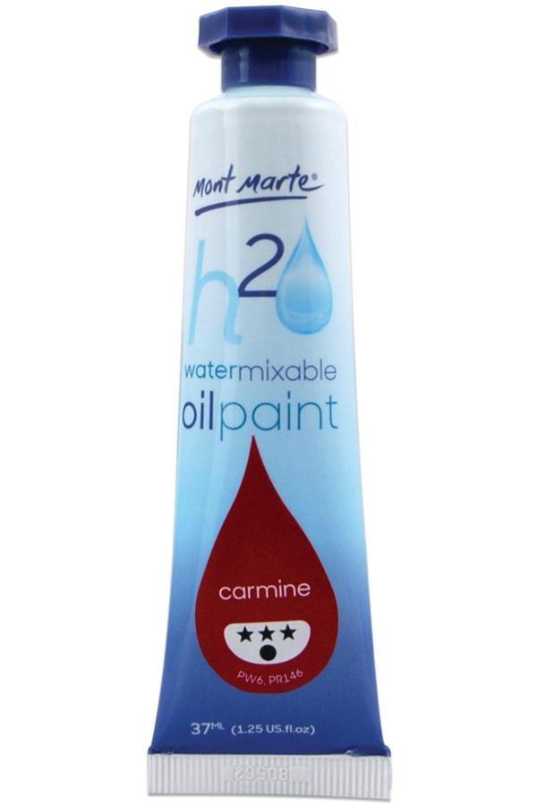 Mont marte MM Suyla Karıştırılabilir Yağlı Boya 37ml - Carmine - Image 1