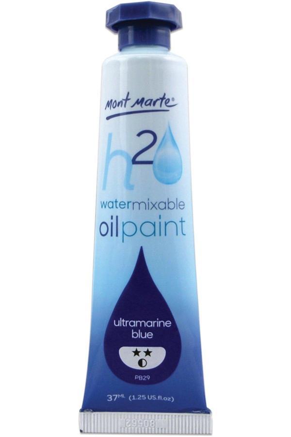 Mont marte MM Suyla Karıştırılabilir Yağlı Boya 37ml - Ultra Blue - Image 1