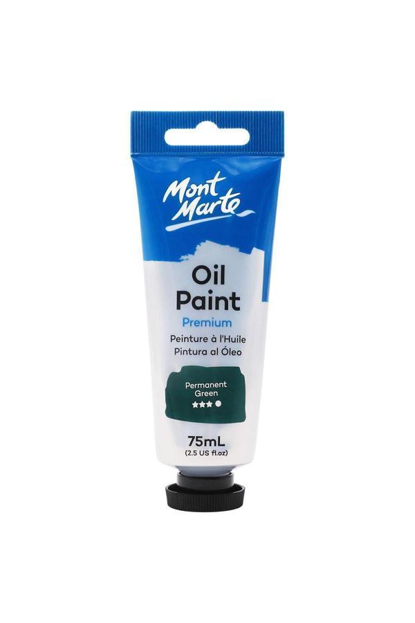 Mont marte MM Premium Yağlı Boya 75ml - Permanent Green - Image 1
