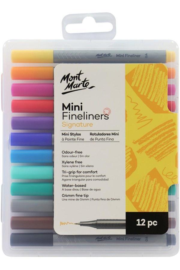 Mont marte MM Mini İnce Çizim Kalemleri 0,4mm 12'li Signature - Image 1