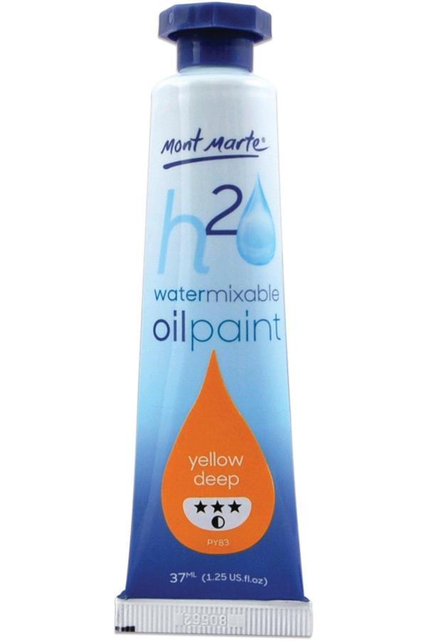 Mont marte MM Suyla Karıştırılabilir Yağlı Boya 37ml - Yellow Deep - Image 1