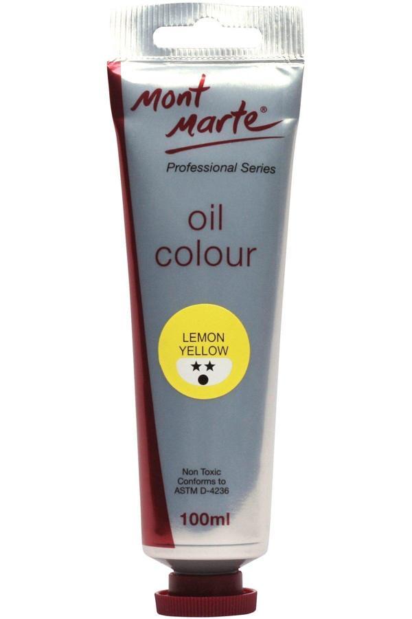 Mont marte MM Yağlı Boya 100ml - Lemon Yellow - Image 1