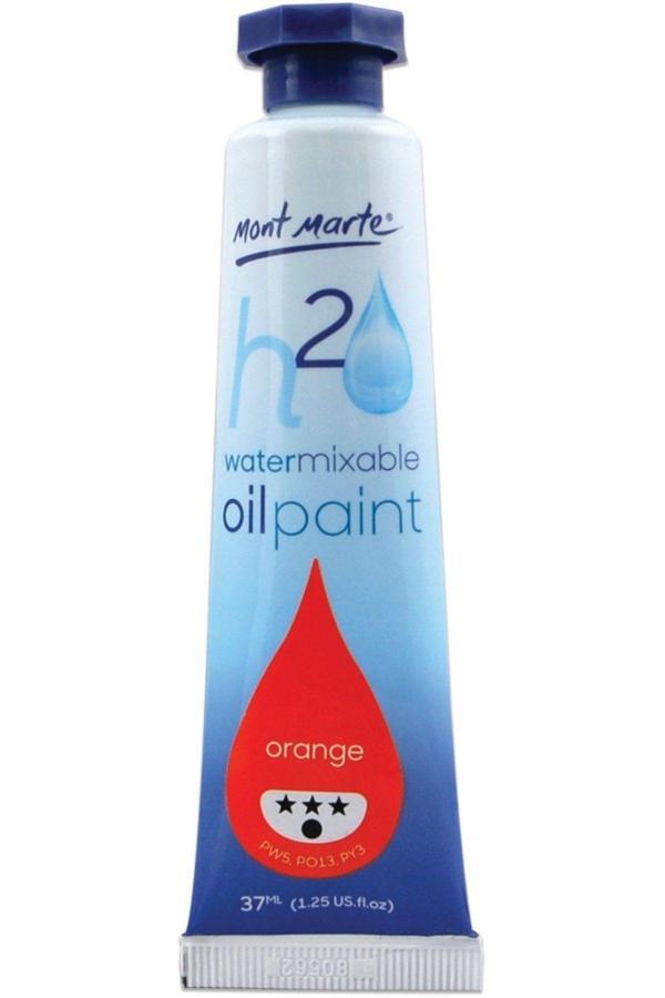 Mont marte MM Suyla Karıştırılabilir Yağlı Boya 37ml - Orange - Image 1