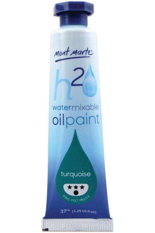 Mont marte MM Suyla Karıştırılabilir Yağlı Boya 37ml - Turquoise - Image 1